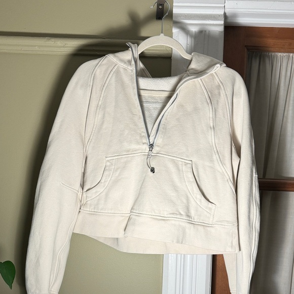 Lululemon Athletica Off-White Half-Zip Hoodie - Picture 3 of 3